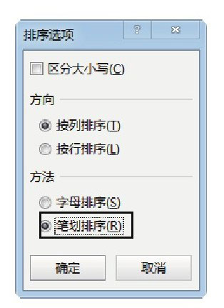 excel工作表如何排序 在Excel工作表中對姓名按漢字筆劃排序的方法