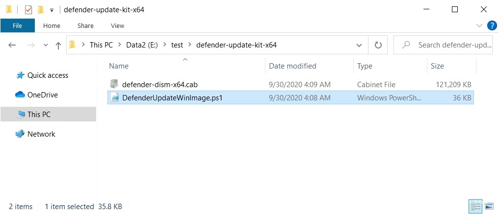 微軟為 Windows 10 鏡像部署 Microsoft Defender 更新