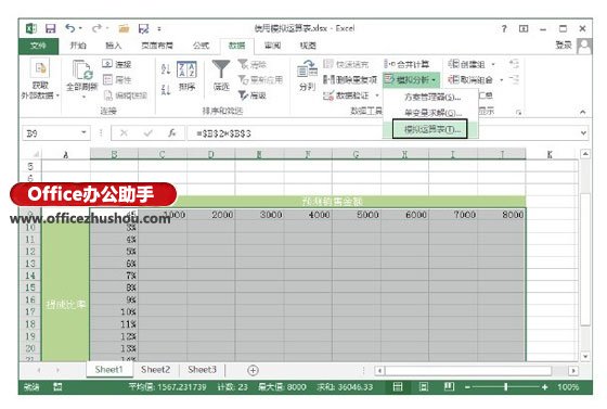excel模擬運(yùn)算表的使用步驟 Excel工作表中使用模擬運(yùn)算表的方法