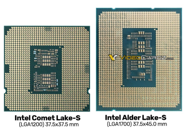 英特爾 12 代 “大小核”酷睿外觀首曝：10nm 工藝，LGA 1700 接口