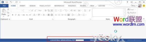 小程序預(yù)覽PDF Word2013客戶預(yù)覽版 閱讀、修改PDF文件更方便
