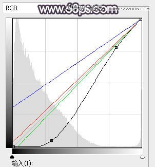 ps調(diào)出林中美女照片暗色逆光效果圖