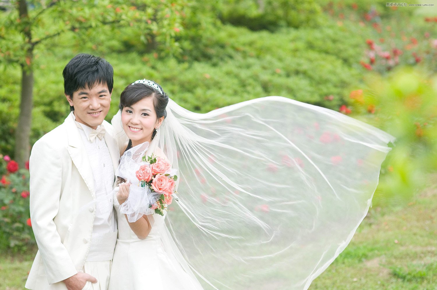 PS詳解透明婚紗的摳圖方法