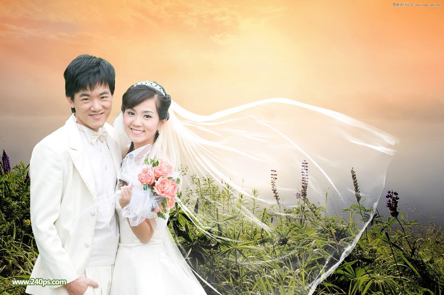 PS詳解透明婚紗的摳圖方法