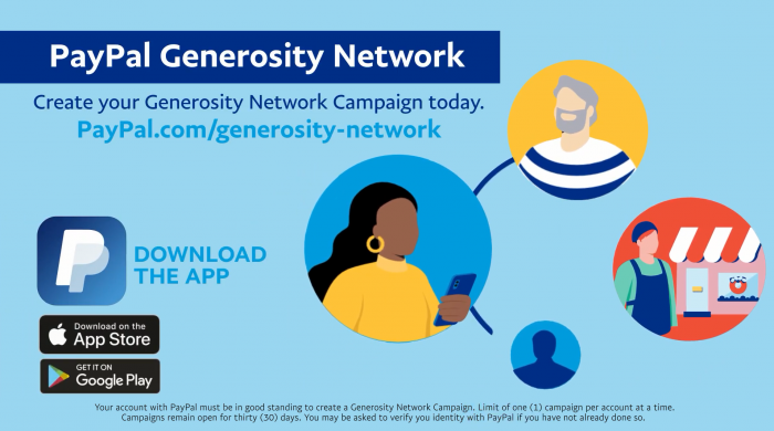 PayPal宣布眾包籌款新平臺Generosity Network