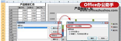 excel自定義圖表 Excel中定義多個(gè)圖表顯示方案的操作方法