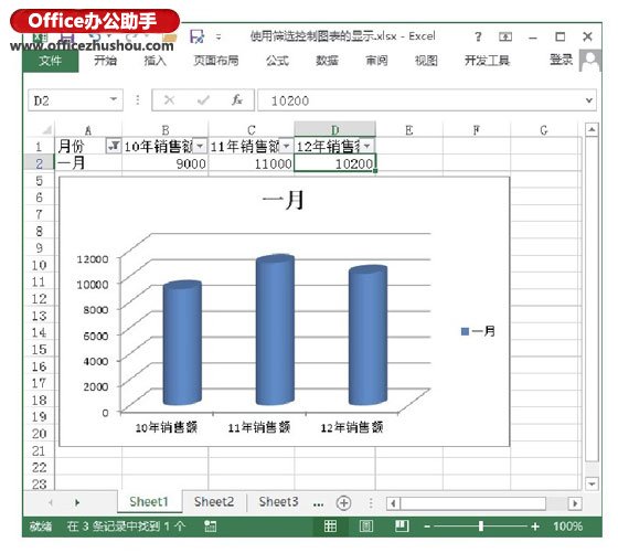 excel圖表篩選器按鈕 使用篩選功能來(lái)控制Excel圖表的方法