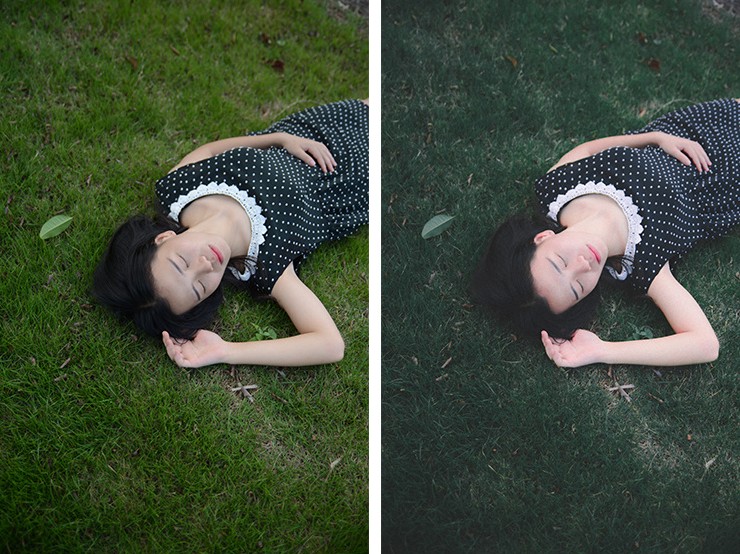 PS調(diào)出外景人像唯美的暗夜藝術(shù)效果