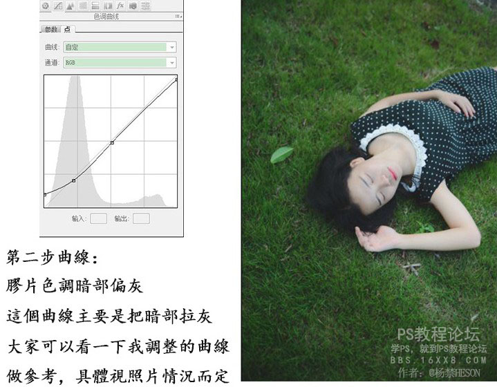 PS調(diào)出外景人像唯美的暗夜藝術(shù)效果