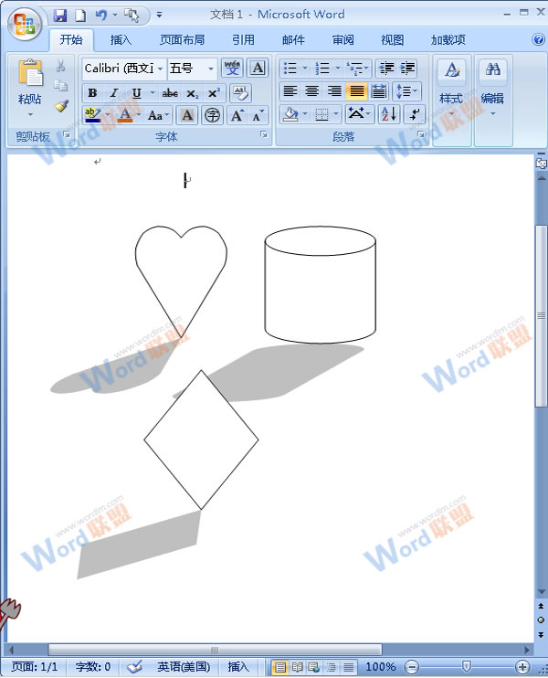 word實現(xiàn)多個圖形“同步化” Word2007中實現(xiàn)多個圖形“同步化”