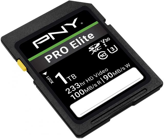 PNY推出1TB容量的PRO Elite系列SDXC存儲卡 售209.99美元