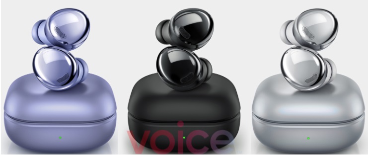三星 Galaxy Buds Pro 耳機渲染圖合集：三種配色，有望與 S21 同步推出