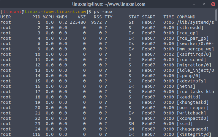 Linux常用命令 ps 入門基礎(chǔ)教程