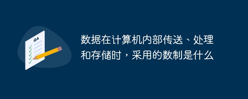 數(shù)據(jù)在計(jì)算機(jī)內(nèi)部傳送、處理和存儲(chǔ)時(shí)，采用的數(shù)制是什么