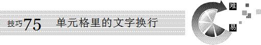 excel單元格文字換行excel單元格文字如何換行