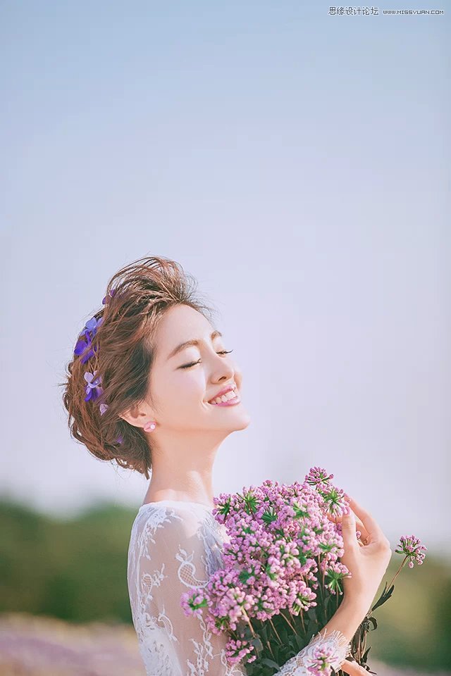 PS調出外景照片韓式小清新藝術效果