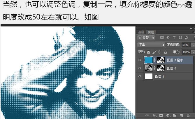 PS制作半調(diào)圓點風(fēng)格的人像海報教程