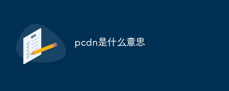 pcdn是什么意思