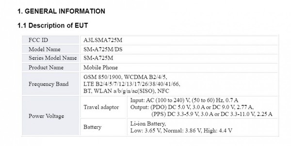 三星Galaxy A72通過(guò)FCC認(rèn)證:送充電頭支持25W快充