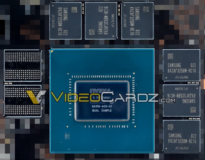 英偉達 GA106 GPU 核心照片曝光:預(yù)計為 RTX 3060 或 RTX 3050 Ti