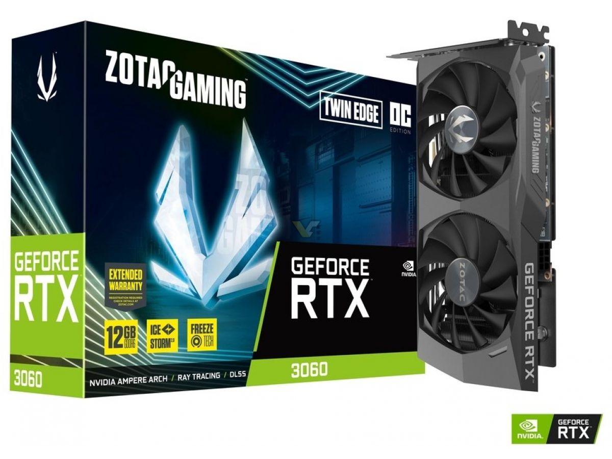 索泰 RTX 3060 Twin 顯卡海外上架:12GB 大顯存