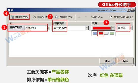 excel按照單元格顏色排序 按單元格顏色對(duì)Excel數(shù)據(jù)進(jìn)行排序的方法
