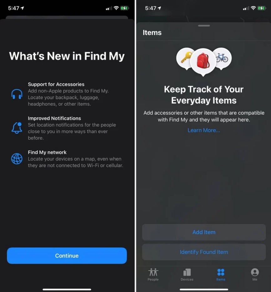 蘋果 iOS 14.5 Beta 3 啟用 “查找我的”的 “物品”標簽:跟蹤 Beats 耳機及第三方配件