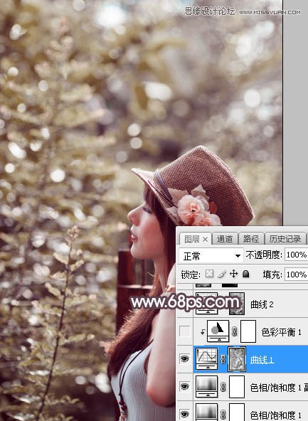 PS調(diào)出外景人像甜美逆光藝術(shù)效果