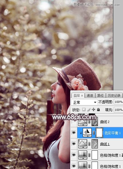PS調(diào)出外景人像甜美逆光藝術(shù)效果