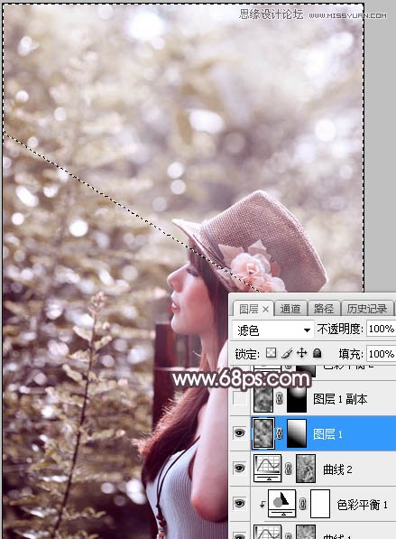 PS調(diào)出外景人像甜美逆光藝術(shù)效果