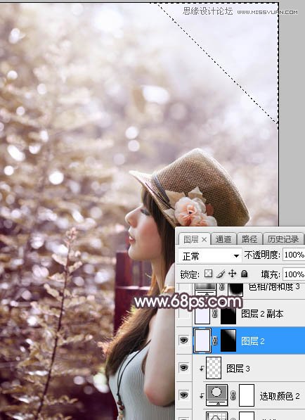 PS調(diào)出外景人像甜美逆光藝術(shù)效果