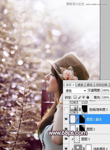 PS調(diào)出外景人像甜美逆光藝術(shù)效果