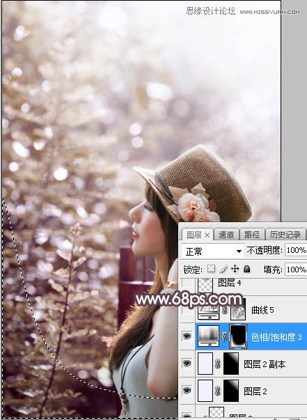 PS調(diào)出外景人像甜美逆光藝術(shù)效果