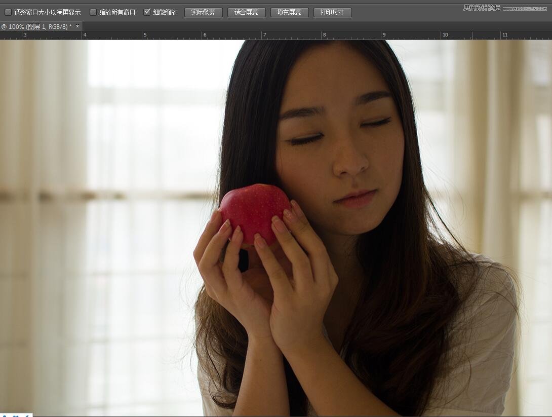 PS調(diào)出室內(nèi)曝光不足人像甜美膚色