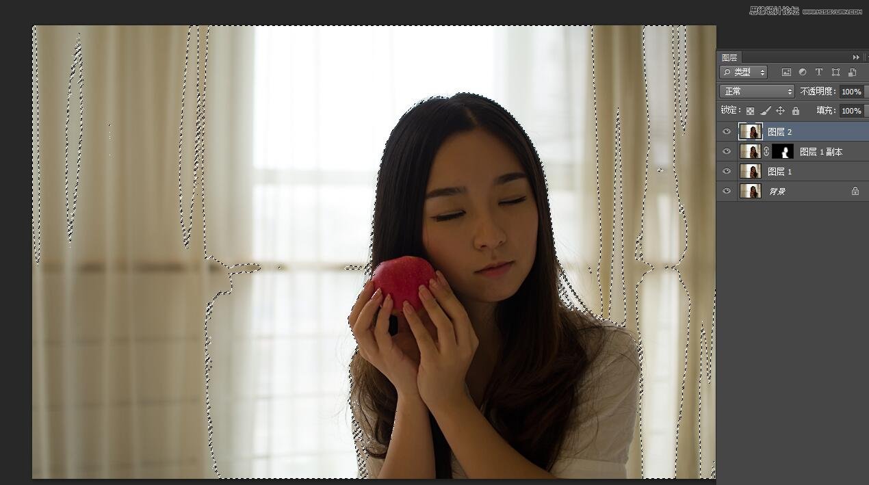 PS調(diào)出室內(nèi)曝光不足人像甜美膚色