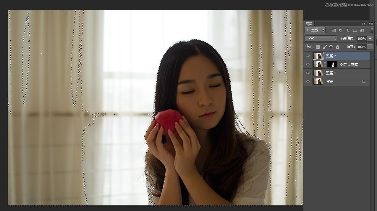 PS調(diào)出室內(nèi)曝光不足人像甜美膚色