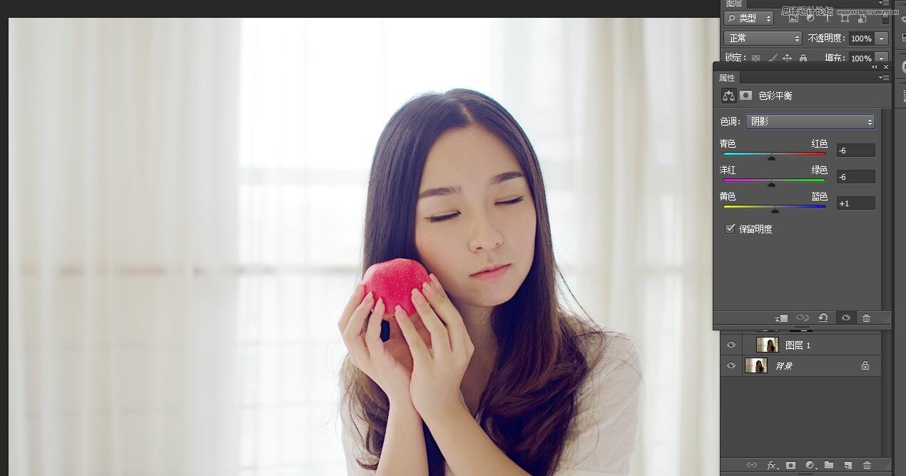 PS調(diào)出室內(nèi)曝光不足人像甜美膚色