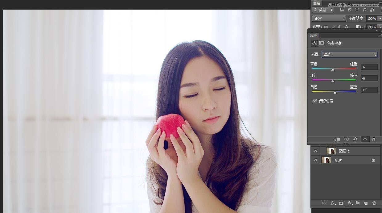 PS調(diào)出室內(nèi)曝光不足人像甜美膚色