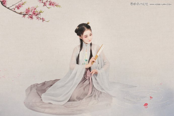 PS制作中國(guó)風(fēng)古典人像簽名效果圖
