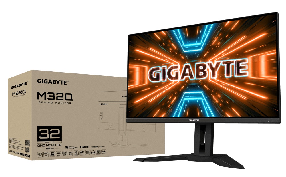 技嘉推出 M32Q 大尺寸電競(jìng)顯示器；2K 165Hz，USB-C 一線連