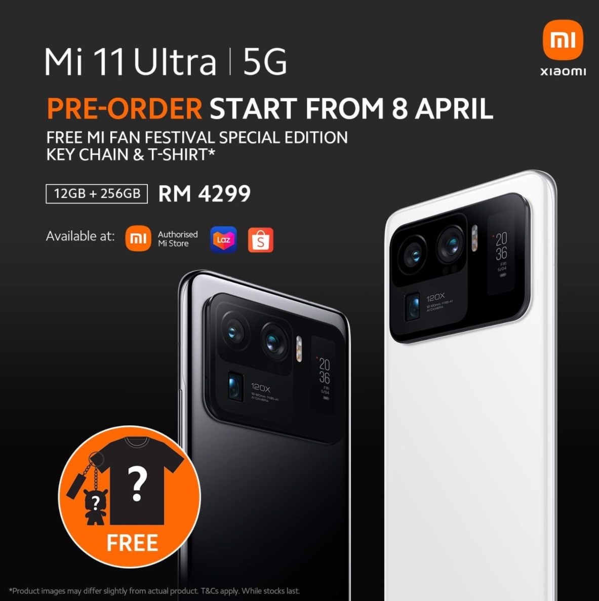小米 11 Ultra 將于 4 月 8 日在海外開售，售價約 6800 元