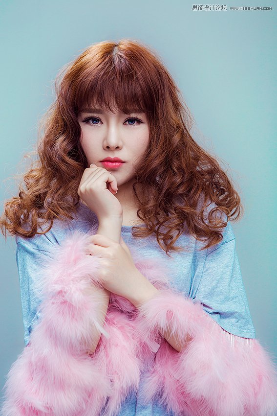 PS調(diào)出美女人像照片唯美的粉嫩膚色效果
