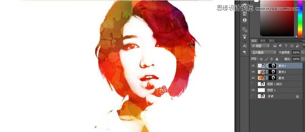 PS設(shè)計(jì)水彩涂鴉風(fēng)格的人像海報(bào)