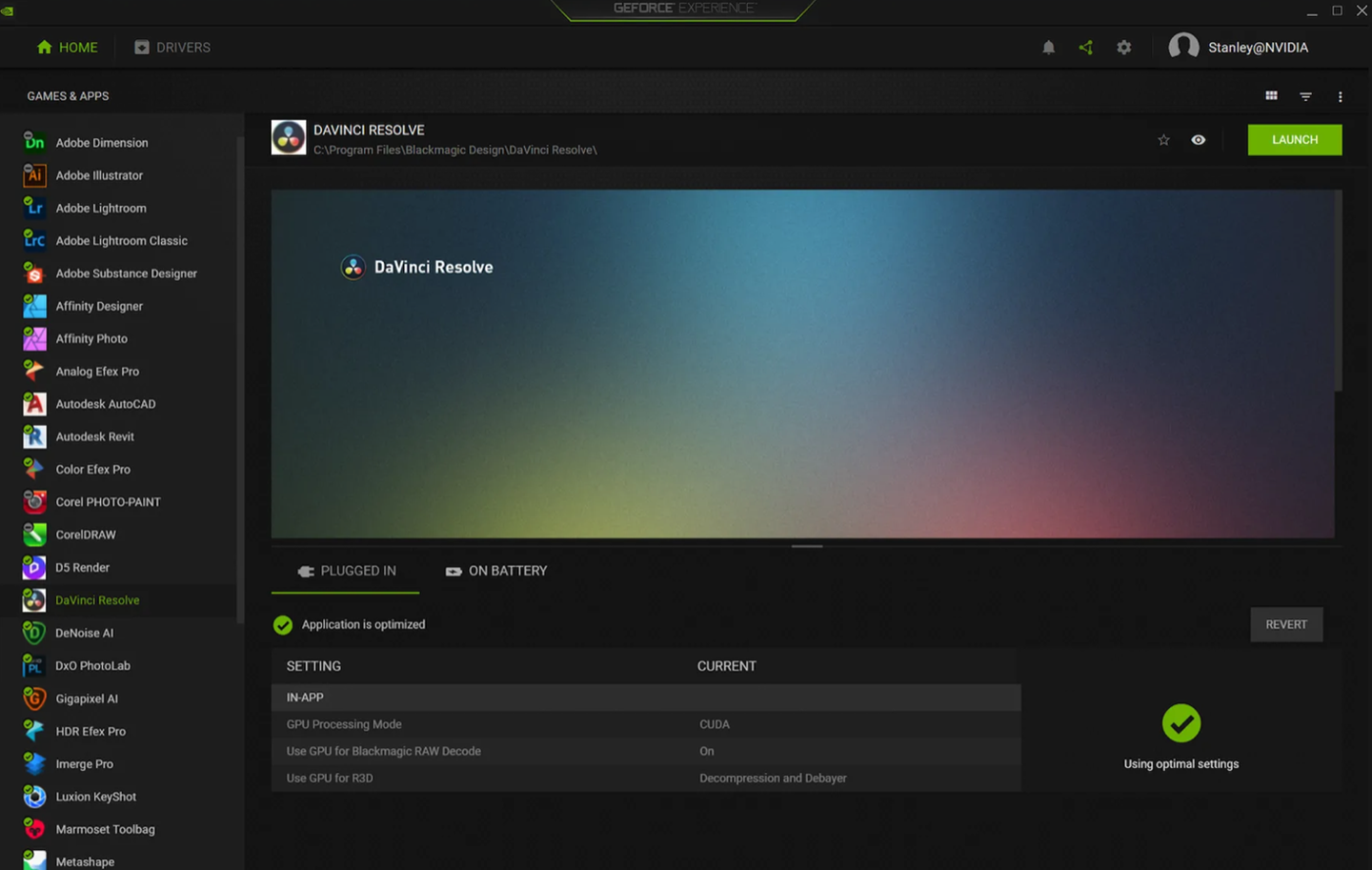 英偉達(dá) GeForce Experience 新功能:為內(nèi)容創(chuàng)作軟件優(yōu)化設(shè)置