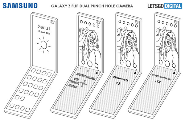 三星公開雙向折疊屏手機(jī)專利 會是Galaxy Z Flip 3嗎？