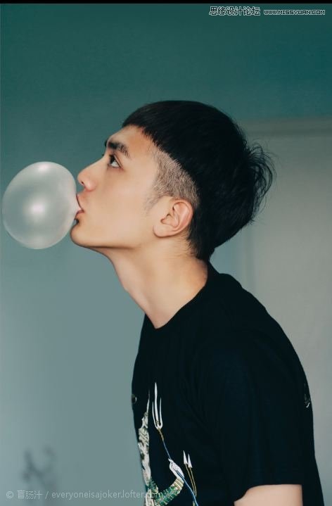 PS結(jié)合濾鏡設(shè)計創(chuàng)意的人像泡泡效果