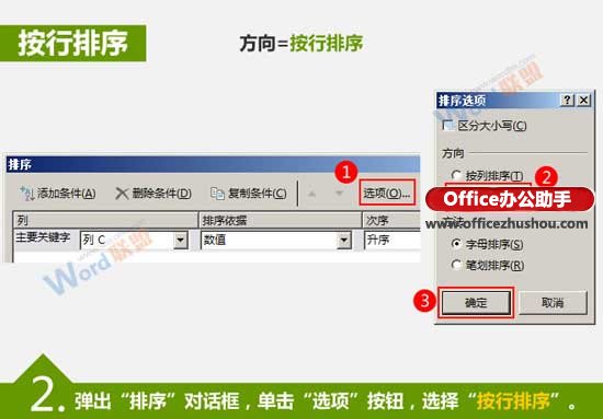 excel多列數(shù)據(jù)排序 Excel中數(shù)據(jù)按行和按列排序的方法