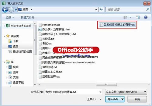 文本數據導入excel 外部文本數據導入Excel 2013的方法
