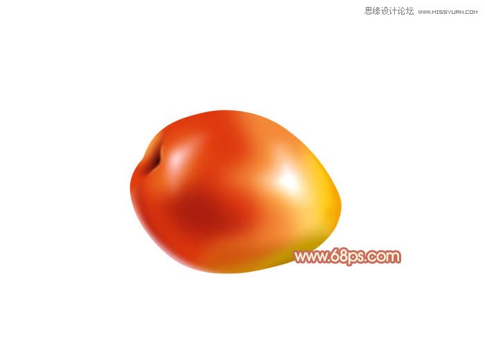 PS制作漂亮逼真的紅梨教程