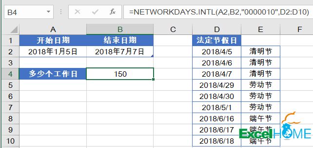 excel WORKDAY WEEKDAY函數(shù)明天星期六，后天呢？